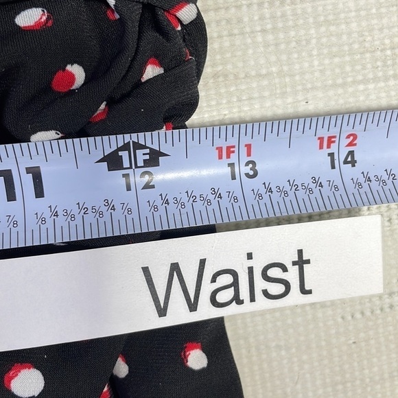 Wisp Romper Pants Suit Cropped Black Red Dots Lottie Pockets Belt Size 2 - Picture 14 of 16